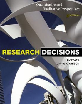 Paperback Research Decisions: Quantitative and Qualitative Perspectives Book