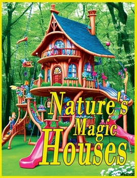 Paperback Nature's Magic Houses: A Coloring Book of Fantasy Fairy Homes and Forests Book