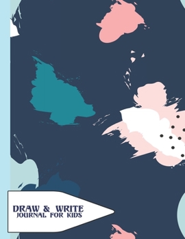 Draw and Write Journal For Kids: Grades K-2: Primary Composition Half Page Lined Paper with Drawing Space (8.5" x 11" Notebook), Learn To Write and Draw Journal