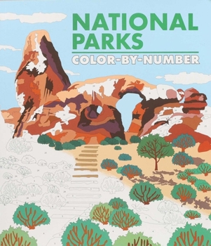 Paperback National Parks Color-By-Number Book