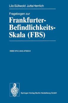 Paperback Fragebogen Zur Frankfurter-Befindlichkeits-Skala (Fbs) [German] Book