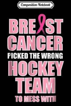 Paperback Composition Notebook: Breast Cancer Awareness Hockey Team Matching Journal/Notebook Blank Lined Ruled 6x9 100 Pages Book