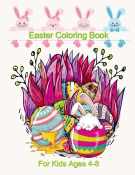 Paperback Easter Coloring Book Kids Ages 4-8: Easter Egg Coloring Book For Kids, Easter Egg Mandala Coloring Book