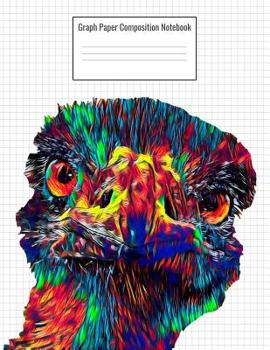 Paperback Graph Paper Composition Notebook: Quad Ruled 5 Squares Per Inch, 110 Pages, Ostrich Bird Cover, 8.5 X 11 Inches / 21.59 X 27.94 CM Book