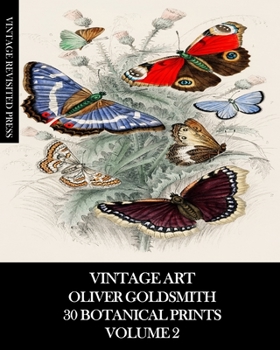 Paperback Vintage Art: Oliver Goldsmith 30 Botanical Prints Volume 2 Book