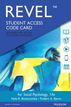 Printed Access Code Revel for Social Psychology -- Access Card Book