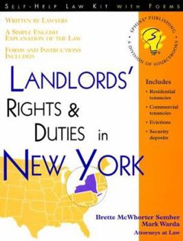 Paperback Landlords' Rights & Duties in New York: With Forms Book