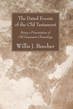 Paperback The Dated Events of the Old Testament Book