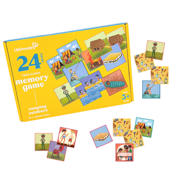 Upbounders Camping Outdoors Memory Match Beginner Board Game for Toddlers, Joyfully Diverse and Inclusive Cast of Characters in Rural Nature Scenes (Multicultural)