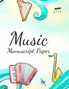 music notebook lined: Music Writing Notebook , journal | Blank Sheet Music Notebook | Wide Staff Blank Manuscript Paper | 9 Staves Per Page | ... | Staff Paper Notebook | 8"x11" | 102 Pages