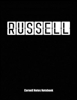Cornell Notes Notebook: Cornell Note Paper Notebook. Blank Books for College Students. Large College Ruled Medium Lined Journal Note Taking System for School and University. Personalized Name: Russell