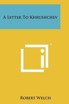 Paperback A Letter to Khrushchev Book