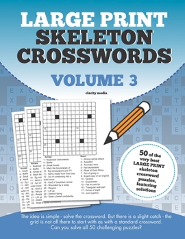 Paperback Large Print Skeleton Crosswords Volume 3 [Large Print] Book
