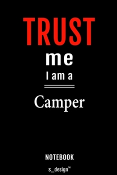 Notebook for Campers / Camper: awesome handy Note Book [120 blank lined ruled pages]