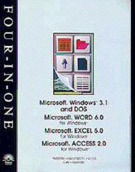 Hardcover Brief Microsoft Windows/DOS, Microsoft Word 6.0, Microsoft Excel 5.0, Microsoft Access 2.0 -- New Perspectives Four-In-One Book