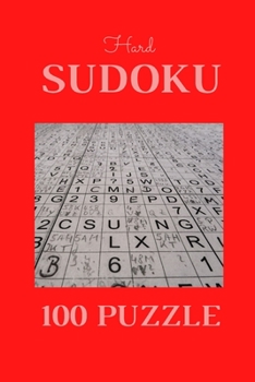 Paperback Hard Sudoku Book For Experts: 100 sudoku puzzles For Adults Book