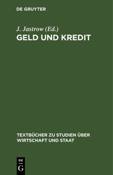Hardcover Geld Und Kredit [German] Book