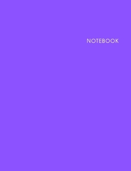Paperback Notebook Purple Cover: Lined Notebook - Size (8.5 x 11 inches) - 120 Pages Book
