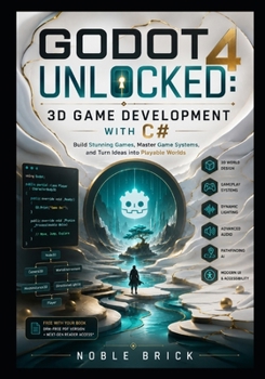 Paperback Godot 4 Unlocked: 3D Game Development with C#: Build Stunning 3D Games, Design Smarter Systems, and Create Immersive Player Experiences Book