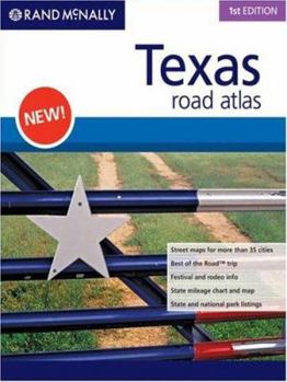 Spiral-bound Rand McNally Texas Road Atlas Book