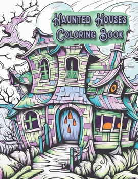 Paperback Haunted Houses Coloring Book: Halloween Themed Pages Book
