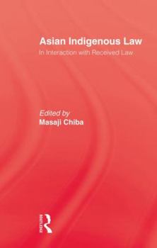 Paperback Asian Indigenous Law Book