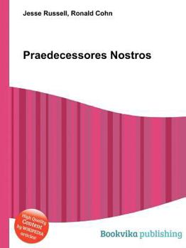 Paperback Praedecessores Nostros Book