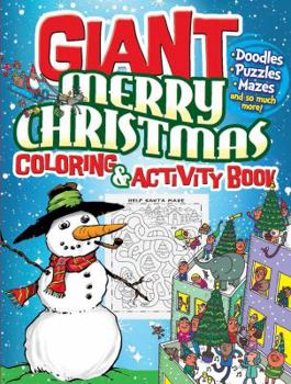Paperback Giant Merry Christmas Coloring & Activity Book