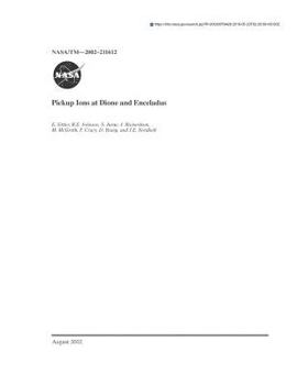 Paperback Pickup Ions at Dione and Enceladus Book