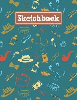 Sketchbook: 8.5 x 11 Notebook for Creative Drawing and Sketching Activities with Hipster Themed Cover Design