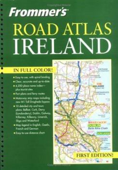 Spiral-bound Frommer's Road Atlas Ireland Book