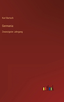 Hardcover Germania: Zwanzigster Jahrgang [German] Book