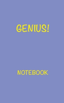 Paperback Genius! Notebook: Blank Lined Notebook Book