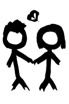 Couple Notbook: College Ruled Line Paper Pages Journal 6 x 9 Inches (15,2 x 22,9 cm) - I Love You Gift Idea - Husband, Wife or Partnership Booklet Present (LOVE PRINT)