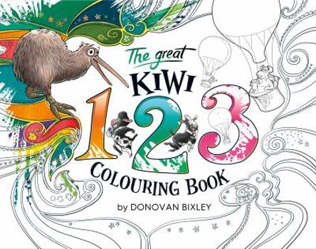 Paperback The Great Kiwi 123 Colouring Book