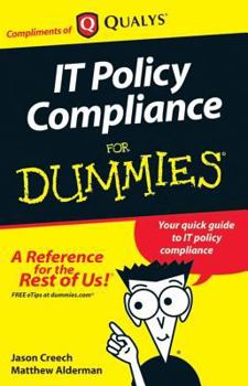 Paperback IT policy compliance for dummies by Jason Creech Book
