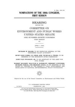 Paperback Nominations of the 108th Congress, first session Book