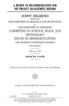 A review of recommendations for NSF project management reform