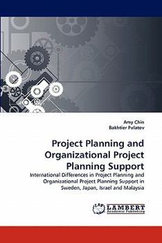 Paperback Project Planning and Organizational Project Planning Support Book