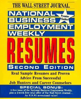 Paperback National Business Employment Weekly Resumes Book