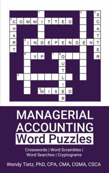 Paperback Managerial Accounting Word Puzzles: Crosswords | Word Scrambles | Word Searches | Cryptograms Book