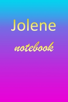 Paperback Jolene: Blank Notebook - Wide Ruled Lined Paper Notepad - Writing Pad Practice Journal - Custom Personalized First Name Initia Book