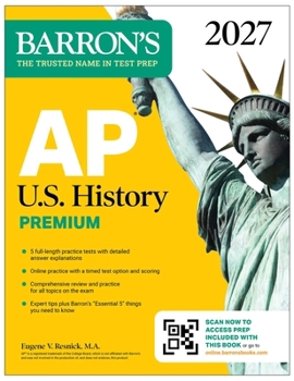 Paperback AP U.S. History Premium, 2027: 5 Practice Tests + Comprehensive Review + Online Practice Book