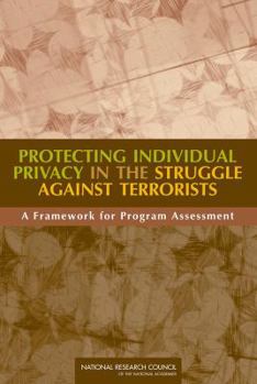 Paperback Protecting Individual Privacy in the Struggle Against Terrorists: A Framework for Program Assessment Book