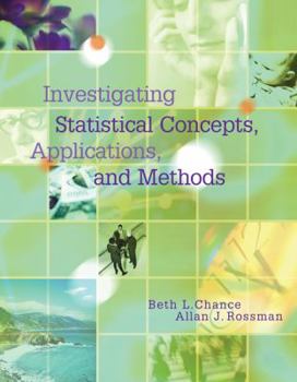 Paperback Investigating Statistical Concepts, Applications, and Methods [With CDROM] Book