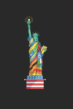 Anti Racism Notebook - Immigrant Journal Planner: Statue Of Liberty Diversity Organizer For Men Women Kids Dot Grid