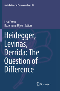 Paperback Heidegger, Levinas, Derrida: The Question of Difference Book