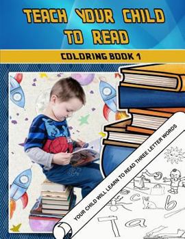 Paperback Teach Your Child To Read Coloring Book 1 Book