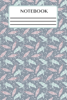 Notebook: Lined Interior - (6 x 9 inches) - 150 Pages - Turtles in Space