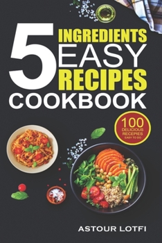 Paperback 5 Ingredients Easy Recipes Cookbook Book